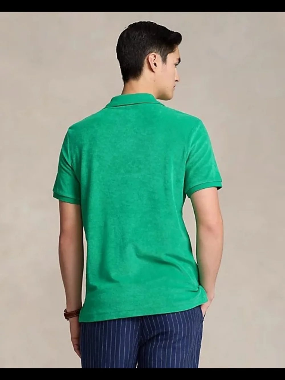 Polo by Ralph Lauren Bright Green Terry Polo with Navy Pony